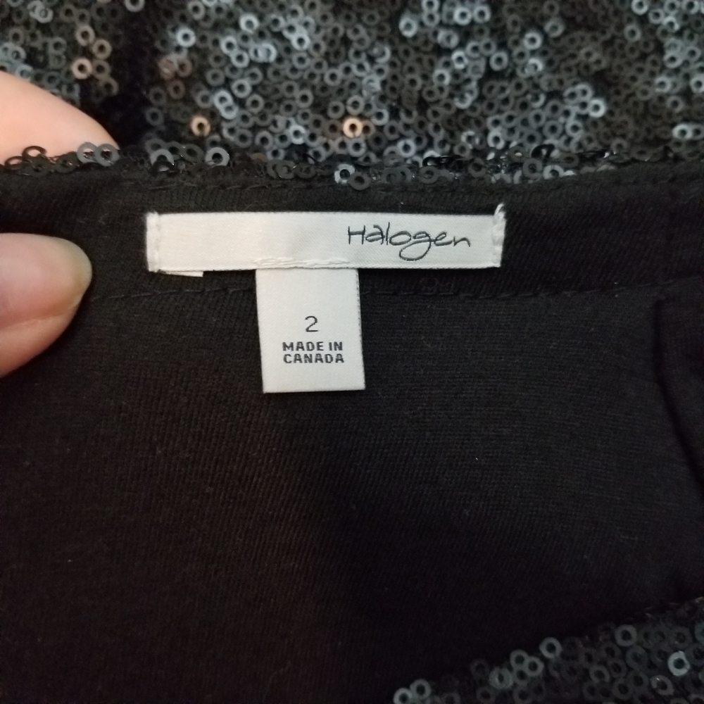 Halogen Sequin Knee Length~Size 2 - image 7